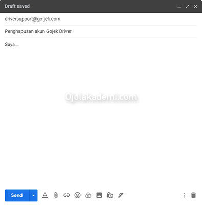 Cara Hapus Akun Gojek Driver Lewat Email