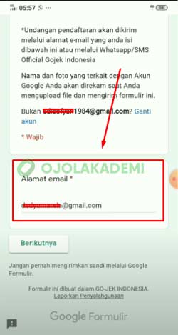 2 Isi Alamat Email