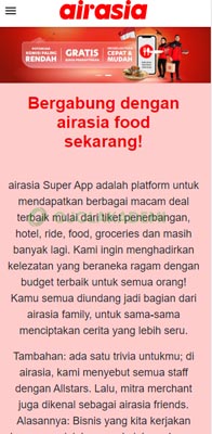 Daftar Airasia Food Merchant