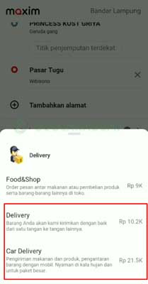 delivery maxim