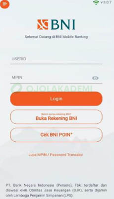 Bayar Kredit Plus Lewat Mobile Banking BNI