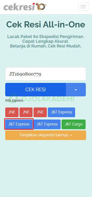 pilih JT Express